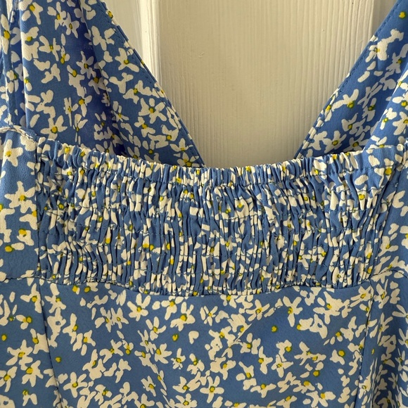 Zara Blue and White Floral Mini Dress - Picture 5 of 5